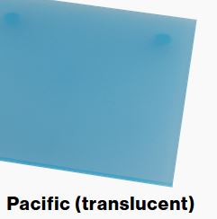 Pacific Translucent COLORHUES 1/8IN - Rowmark ColorHues